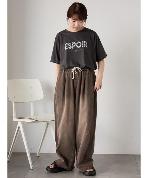 ehka sopo（エヘカソポ）の「ヴィンテージ加工イージーデニムパンツ（その他パンツ・レディース・サックスブルー/ブルー/チャコールグレー・F）」の6枚目の写真
