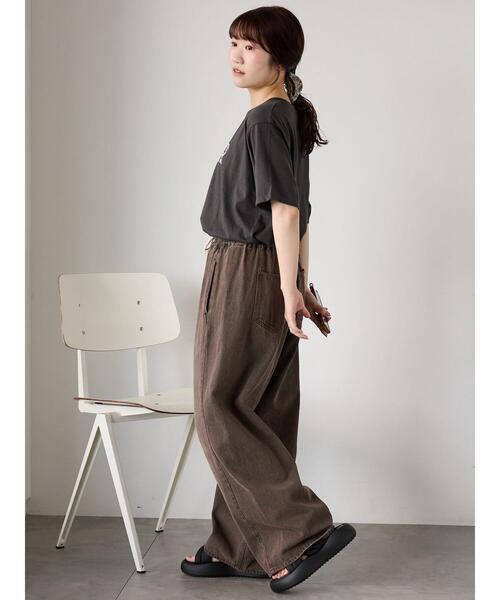 ehka sopo（エヘカソポ）の「ヴィンテージ加工イージーデニムパンツ（その他パンツ・レディース・サックスブルー/ブルー/チャコールグレー・F）」の7枚目の写真