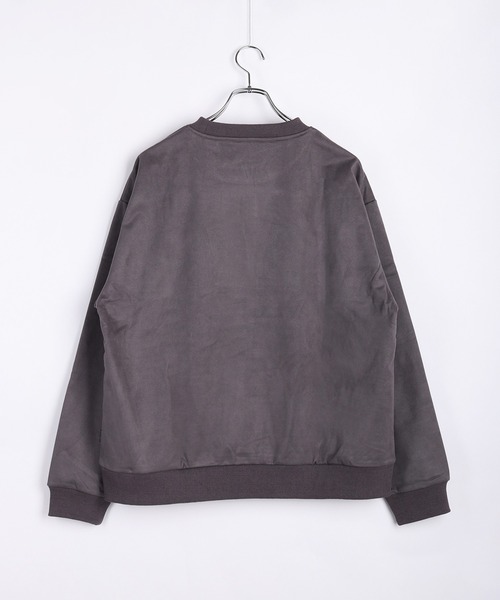 WESTSEA(ウエストシー)の「裏起毛 カットスウェード フラワーチェーン刺繍トレーナー 長袖(スウェット・メンズ・チャコールグレー/ネイビー/ブラウン・M/L)」の19枚目の写真