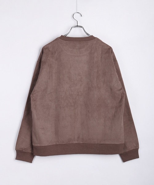 WESTSEA(ウエストシー)の「裏起毛 カットスウェード フラワーチェーン刺繍トレーナー 長袖(スウェット・メンズ・チャコールグレー/ネイビー/ブラウン・M/L)」の22枚目の写真