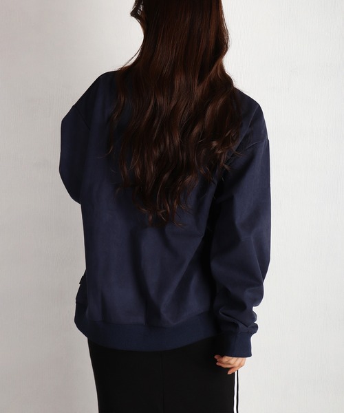 WESTSEA(ウエストシー)の「裏起毛 カットスウェード フラワーチェーン刺繍トレーナー 長袖(スウェット・メンズ・チャコールグレー/ネイビー/ブラウン・M/L)」の13枚目の写真