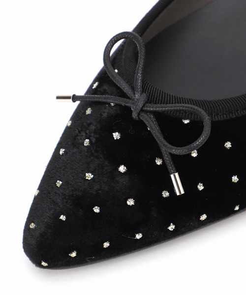セール】《追加》ポインテッドグリッタードットバレエ（バレエシューズ