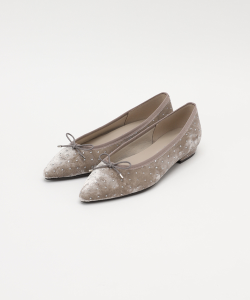 セール】《追加》ポインテッドグリッタードットバレエ（バレエシューズ