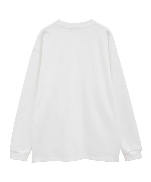 CLANE(クラネ)の「CLANE/クラネ/LOGO BASIC LONG TEE(Tシャツ/カットソー・レディース・ブラック/ホワイト・1/2)」の3枚目の写真