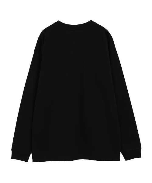 CLANE(クラネ)の「CLANE/クラネ/LOGO BASIC LONG TEE(Tシャツ/カットソー・レディース・ブラック/ホワイト・1/2)」の9枚目の写真