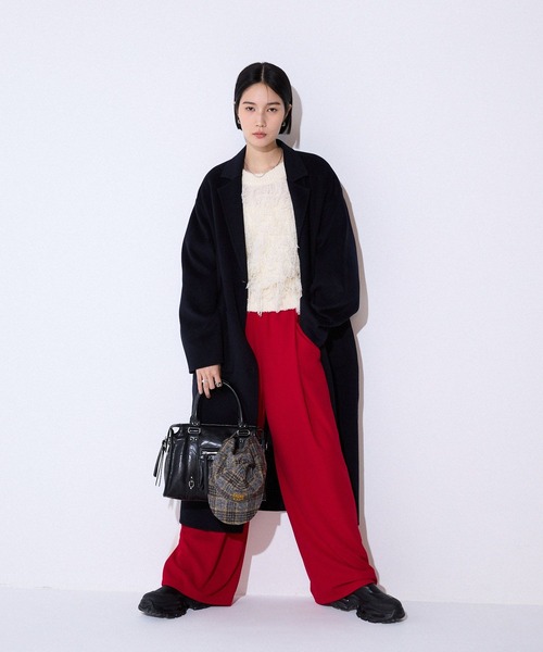 JEANASIS（ジーナシス）の「サイドラインタックパンツ/591317（その他パンツ・レディース・ネイビー系/ホワイト系その他/レッド系その他・FREE）」の7枚目の写真