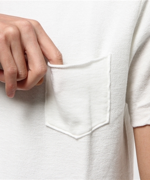 BHY-biography(ビーエイチワイバイオグラフィー)の「60/40AFTER SURF U-NECK TEE(Tシャツ/カットソー・メンズ・ブラック/ブルー/ホワイト・44/48/46)」の8枚目の写真