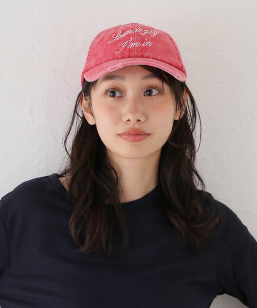 Carne Bollente（カルネボレンテ）の「【Carne Bollente/カルネボレンテ】Did You Say Gay?（キャップ・レディース・レッド・FREE）」の2枚目の写真