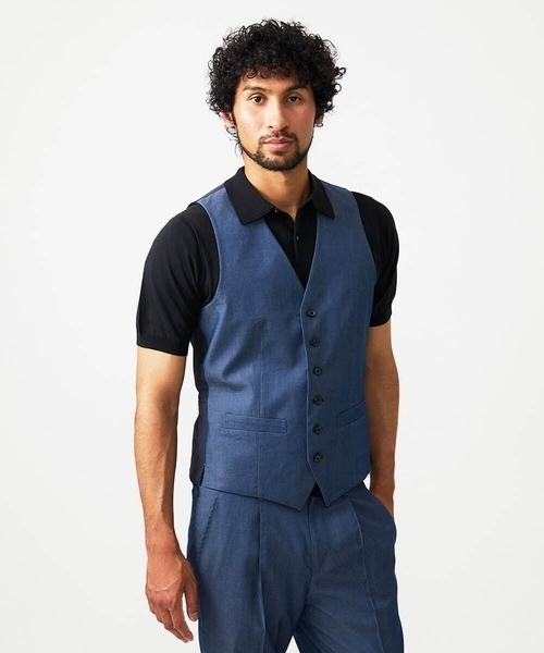 ミッシェルクランオム（MICHEL  HOMME）/【セットアップ】デニム調リバーシブルベスト セットアップ】デニム調リバーシブルベスト（ベスト）｜MICHEL KLEIN