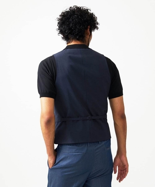 MICHEL KLEIN HOMME (ミッシェルクランオム)の「【セットアップ】デニム調リバーシブルベスト(ベスト・メンズ・ブルー/ブラック・MEDIUM/LARGE/X-LARGE)」の12枚目の写真