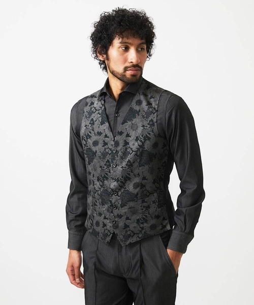 MICHEL KLEIN HOMME (ミッシェルクランオム)の「【セットアップ】デニム調リバーシブルベスト(ベスト・メンズ・ブルー/ブラック・MEDIUM/LARGE/X-LARGE)」の20枚目の写真