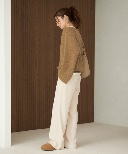 【新品】プラージュ　Baby Alpacaラグランプルオーバー　ベージュ　ニット プラージュ Plage 《追加予約》Baby Alpaca ラグラン プルオーバー