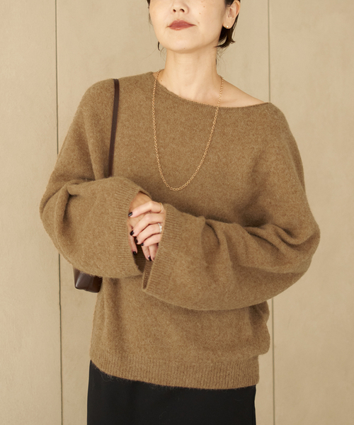 plage（プラージュ）の「《追加》Baby Alpaca ラグラン プルオーバー