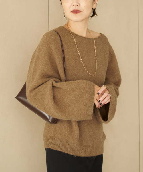 追加》Baby Alpaca ラグラン プルオーバー（ニット/セーター）｜Plage