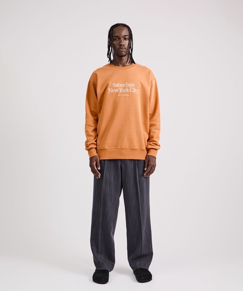 Saturdays NYC(サタデーズ ニューヨークシティ )の「Bowery Miller Standard Sweatshirt(スウェット・メンズ・オレンジ/ブラック/グレー・X-SMALL/XL/S/M/L)」の16枚目の写真