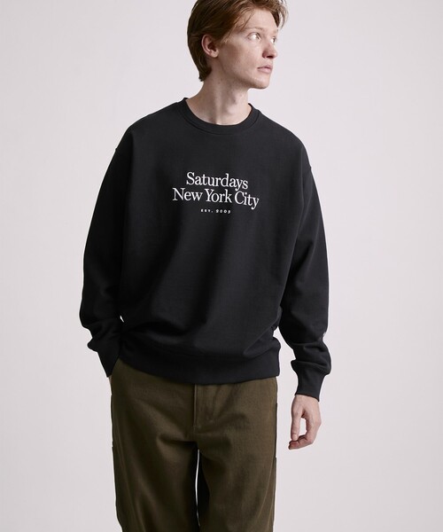 Saturdays NYC(サタデーズ ニューヨークシティ )の「Bowery Miller Standard Sweatshirt(スウェット・メンズ・オレンジ/ブラック/グレー・X-SMALL/XL/S/M/L)」の5枚目の写真