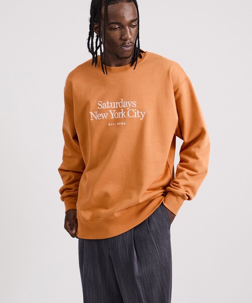 Saturdays NYC(サタデーズ ニューヨークシティ )の「Bowery Miller Standard Sweatshirt(スウェット・メンズ・オレンジ/ブラック/グレー・X-SMALL/XL/S/M/L)」の9枚目の写真