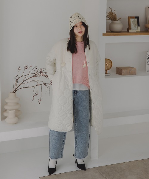 Petitjo（プッチージョ）の「小さいサイズ　カーブデニムパンツ（セットアップ対応・上下別売り）　低身長さん・小柄女性（デニムパンツ・レディース・ライトブルー/ネイビー・PSS/PS/PM/PL）」の22枚目の写真