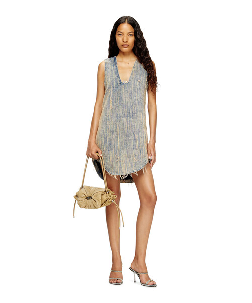 DIESEL(ディーゼル)の「ウィメンズ デニムドレス DE-LARIS-DRESS-S2(ドレス・レディース・ライトインディゴブルー・X-SMALL/MEDIUM/SMALL)」の3枚目の写真
