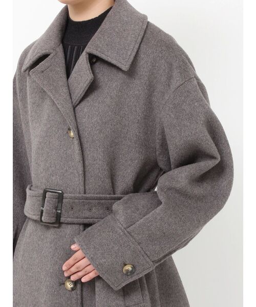 【新品】ムルーア　スタンドネックダブルカラーコート スタンドネックダブルカラーコート[品番：MKSW0067096]｜MURUA