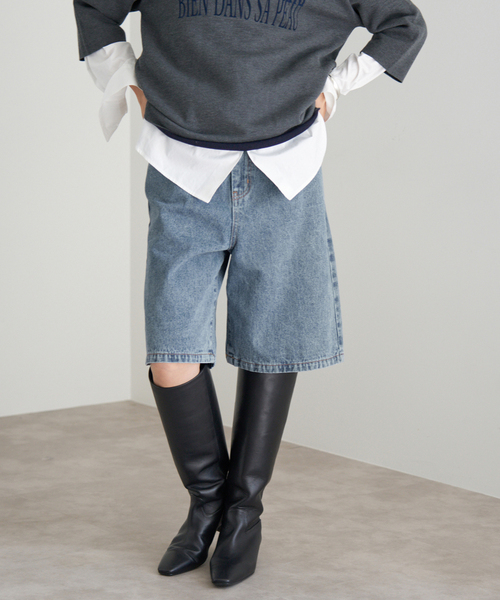 イエナ（IENA）/Maison IENAデニムハーフパンツ セール】Maison IENAデニムハーフパンツ（デニムパンツ）｜IENA