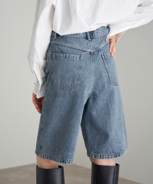 セール】Maison IENAデニムハーフパンツ（デニムパンツ）｜IENA