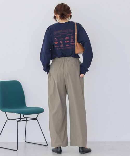 AMERICAN HOLIC(アメリカンホリック)の「カンパニーロゴ風プリントロンT(Tシャツ/カットソー・レディース・オフホワイト/杢グレー/ネイビー・FREE)」の16枚目の写真