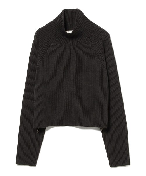 Demi-Luxe BEAMS（デミルクス ビームス）の「サイドジップ リブ プルオーバー ニット .M［手洗い可］（ニット/セーター・レディース・チャコールグレー/サンドベージュ・ONE SIZE）」の16枚目の写真