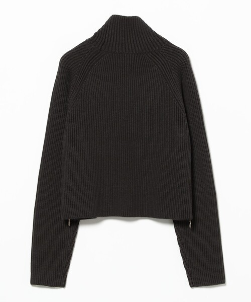 Demi-Luxe BEAMS（デミルクス ビームス）の「サイドジップ リブ プルオーバー ニット .M［手洗い可］（ニット/セーター・レディース・チャコールグレー/サンドベージュ・ONE SIZE）」の17枚目の写真