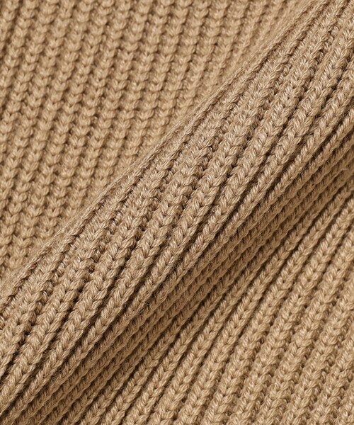 Demi-Luxe BEAMS（デミルクス ビームス）の「サイドジップ リブ プルオーバー ニット .M［手洗い可］（ニット/セーター・レディース・チャコールグレー/サンドベージュ・ONE SIZE）」の4枚目の写真