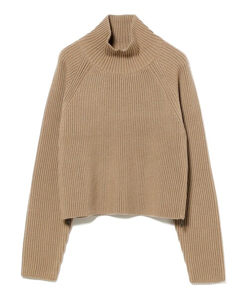 Demi-Luxe BEAMS（デミルクス ビームス）の「サイドジップ リブ プルオーバー ニット .M［手洗い可］（ニット/セーター・レディース・チャコールグレー/サンドベージュ・ONE SIZE）」の5枚目の写真