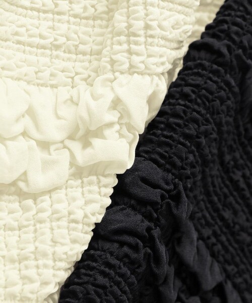 BRANSHES（ブランシェス）の「【セットアップ対応】ポコポコジャガードスカート（スカート・キッズ・アイボリー/ブラック・100/110/120/130/150/140/90）」の8枚目の写真