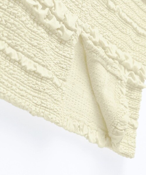 BRANSHES（ブランシェス）の「【セットアップ対応】ポコポコジャガードスカート（スカート・キッズ・アイボリー/ブラック・100/110/120/130/150/140/90）」の9枚目の写真