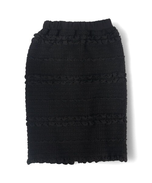 BRANSHES（ブランシェス）の「【セットアップ対応】ポコポコジャガードスカート（スカート・キッズ・アイボリー/ブラック・100/110/120/130/150/140/90）」の11枚目の写真