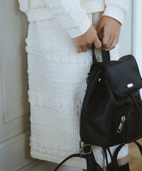 BRANSHES（ブランシェス）の「【セットアップ対応】ポコポコジャガードスカート（スカート・キッズ・アイボリー/ブラック・100/110/120/130/150/140/90）」の16枚目の写真