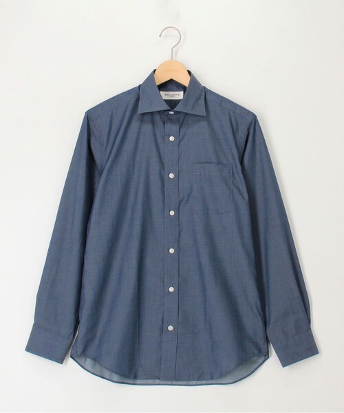 NOLLEY'S LIGHT(ノーリーズライト)の「イージーケア レギュラーシャツ(シャツ/ブラウス・メンズ・ホワイト/ブルー系その他/インディゴブルー・M/L/XL)」の2枚目の写真