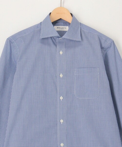 NOLLEY'S LIGHT(ノーリーズライト)の「イージーケア レギュラーシャツ(シャツ/ブラウス・メンズ・ホワイト/ブルー系その他/インディゴブルー・M/L/XL)」の8枚目の写真