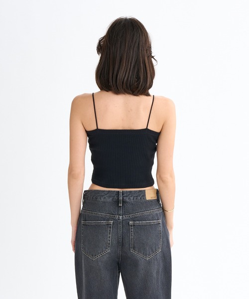 ROXY(ロキシー)の「BOOGIE /ロキシークロップド丈キャミソール・カーディガン2点セットアンサンブル(カーディガン/ボレロ・レディース・ブラック/グレー/パープル・LARGE)」の11枚目の写真