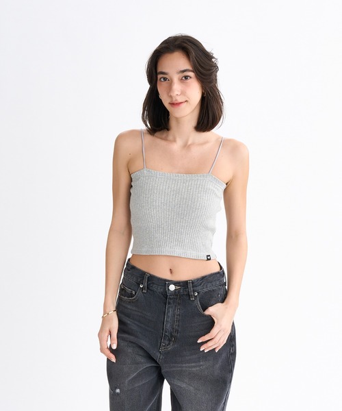 ROXY(ロキシー)の「BOOGIE /ロキシークロップド丈キャミソール・カーディガン2点セットアンサンブル(カーディガン/ボレロ・レディース・ブラック/グレー/パープル・LARGE)」の13枚目の写真