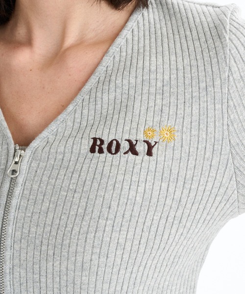 ROXY(ロキシー)の「BOOGIE /ロキシークロップド丈キャミソール・カーディガン2点セットアンサンブル(カーディガン/ボレロ・レディース・ブラック/グレー/パープル・LARGE)」の15枚目の写真