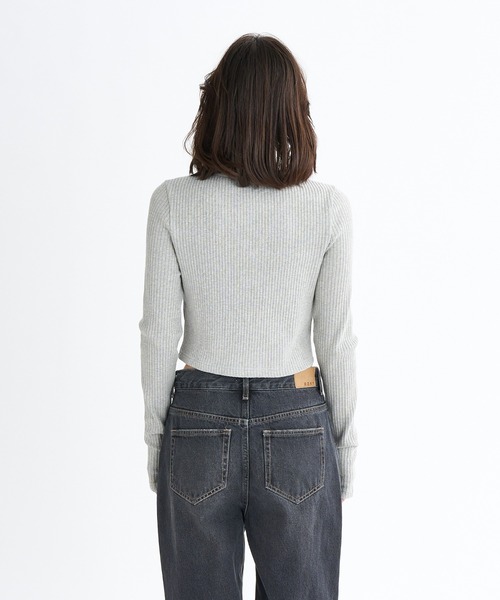ROXY(ロキシー)の「BOOGIE /ロキシークロップド丈キャミソール・カーディガン2点セットアンサンブル(カーディガン/ボレロ・レディース・ブラック/グレー/パープル・LARGE)」の20枚目の写真