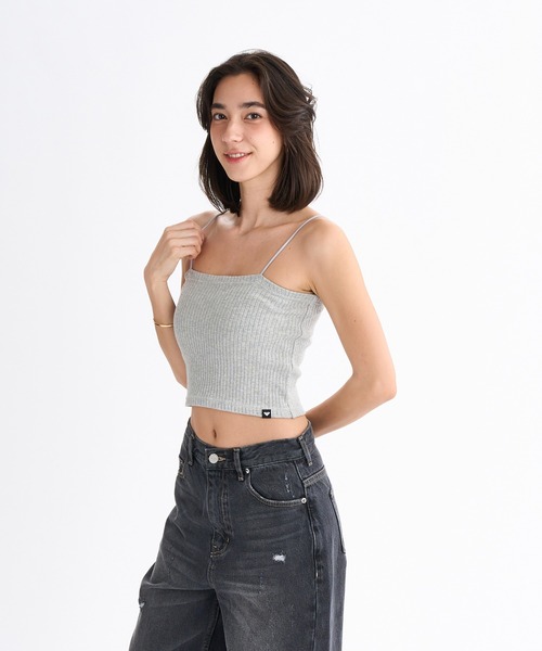 ROXY(ロキシー)の「BOOGIE /ロキシークロップド丈キャミソール・カーディガン2点セットアンサンブル(カーディガン/ボレロ・レディース・ブラック/グレー/パープル・LARGE)」の21枚目の写真