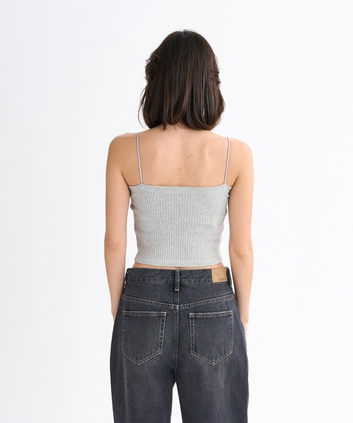 ROXY(ロキシー)の「BOOGIE /ロキシークロップド丈キャミソール・カーディガン2点セットアンサンブル(カーディガン/ボレロ・レディース・ブラック/グレー/パープル・LARGE)」の22枚目の写真