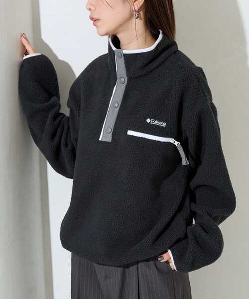 セール】限定展開 Columbia/コロンビア Cropped Half Snap Fleece