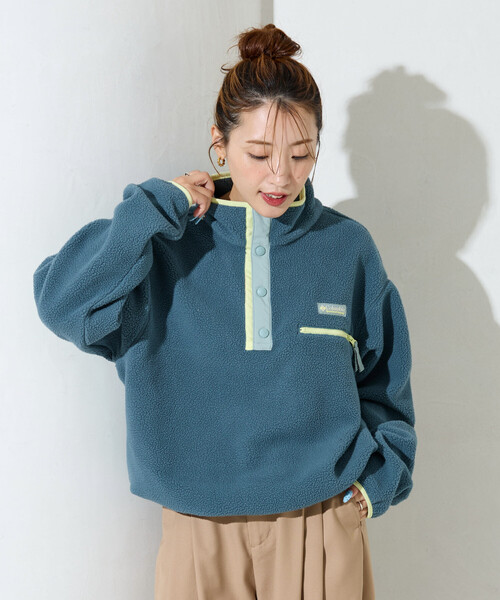 限定展開 Columbia/コロンビア Cropped Half Snap Fleece/クロップド ハーフ スナップ フリース