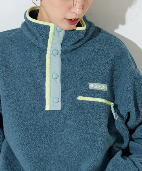 限定展開 Columbia/コロンビア Cropped Half Snap Fleece/クロップド ハーフ スナップ フリース