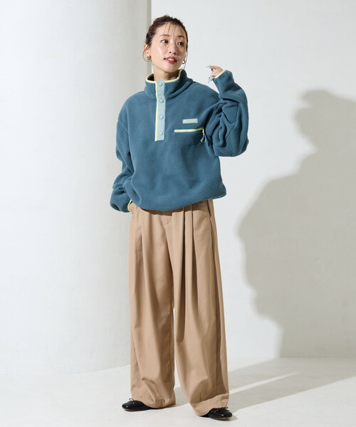 限定展開 Columbia/コロンビア Cropped Half Snap Fleece/クロップド