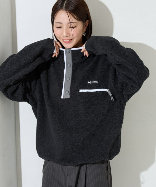 セール】限定展開 Columbia/コロンビア Cropped Half Snap Fleece
