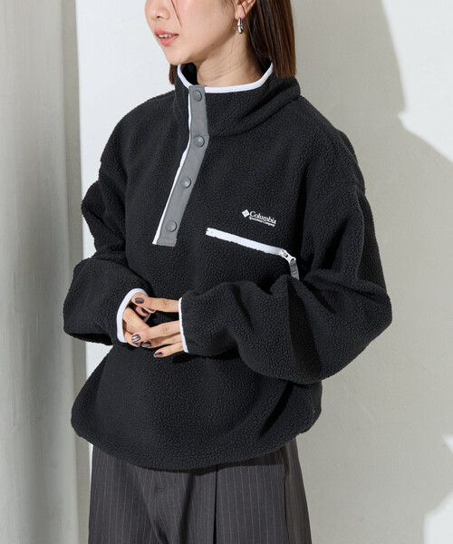 限定展開 Columbia/コロンビア Cropped Half Snap Fleece/クロップド ハーフ スナップ フリース