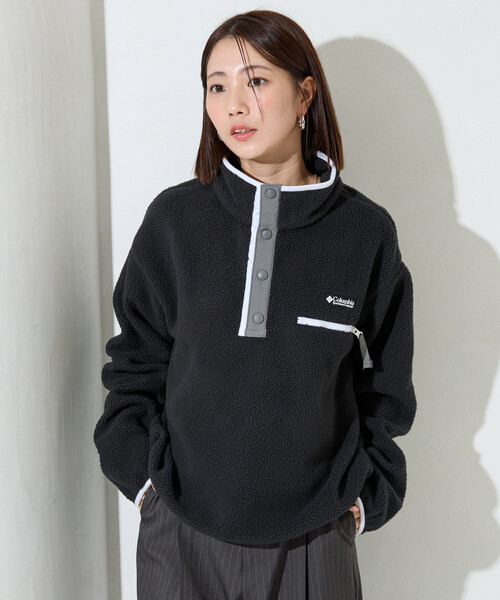 限定展開 Columbia/コロンビア Cropped Half Snap Fleece/クロップド ハーフ スナップ フリース